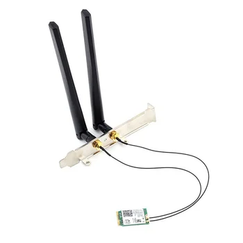 Wi-Fi 6 AX201 M.2 Key E CNVio 2 Wifi Карта Двухдиапазонная 3000 Мбит/с Беспроводная для Bluetooth 5.0 AX201NGW, с антенной