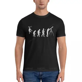 Забавная Эволюция человека, Астрономия, Незаменимая футболка, футболки для мужчин, мужские графические футболки, футболка с аниме, футболка