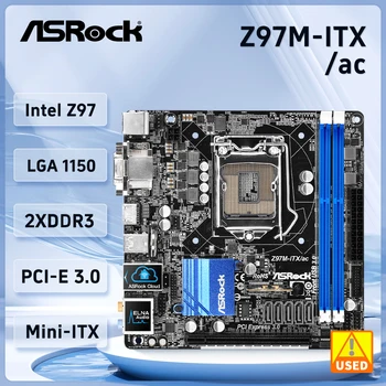 Материнская плата ASRock Z97M-ITX/ac 1150 Intel Z97 DDR3 16G PCIe 3.0 Поддерживает процессор 5-го поколения Core cpu USB 3.1 SATA Mini-ITX Материнская плата