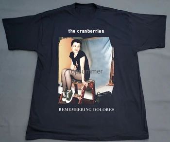 Редкая футболка The Cranberries Remembering Dolores Black от S до 5Xl в подарок фанатам 1H255