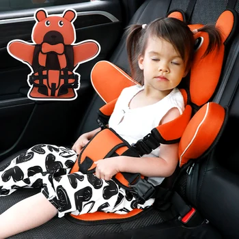 Складная мультяшная подушка для автомобильных сидений, Регулируемый ремень, подушка для автомобильных сидений для детей, мальчиков и девочек